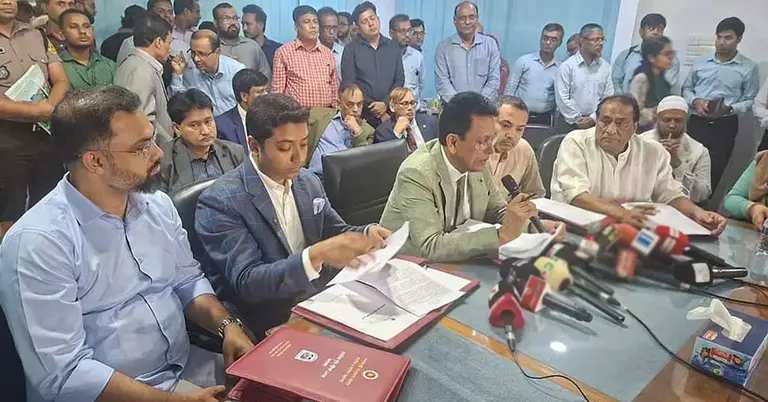 শিক্ষামন্ত্রী আ ন ম এহছানুল হক মিলন, শিক্ষা প্রতিমন্ত্রী ও প্রধানমন্ত্রীর কার্যালয়ের মুখপাত্র মাহদী আমিন